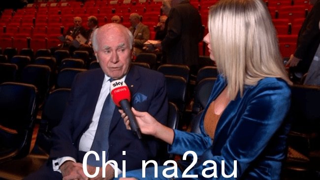 前澳大利亚人约翰·霍华德告诉艾琳·莫兰,如果他是美国人。图片:澳大利亚天空新闻