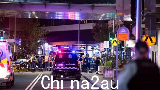 The周六下午,位于 Bondi Junction 的 Westfield 购物中心发生刺伤袭击事件。图片:NCA NewsWire / Monique Harmer