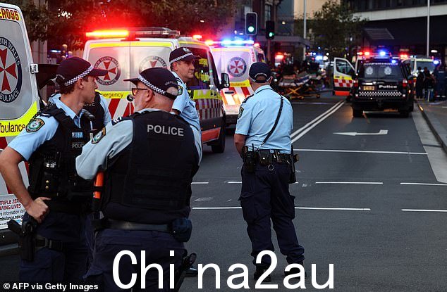 几人在一家超市避难,并在那里停留了大约一个小时。空气中弥漫着警笛和直升机的声音