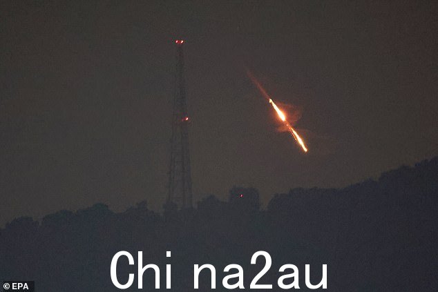 4 月 14 日,无人机或导弹在以色列北部秘密地点争夺目标