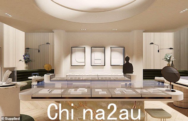 之后:现在 Michael Hill 标志、商店和网站将完全刷新。商店渲染图像(如图)显得优雅而奢华 - 与旧的紫色和灰色配色方案有显着差异