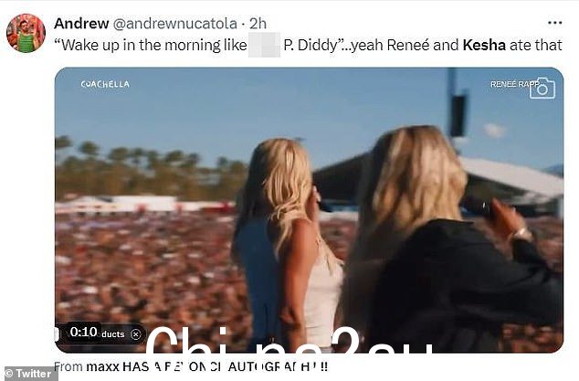 '是的 Renee 和 Kesha 吃了那个,'另一个人添加了