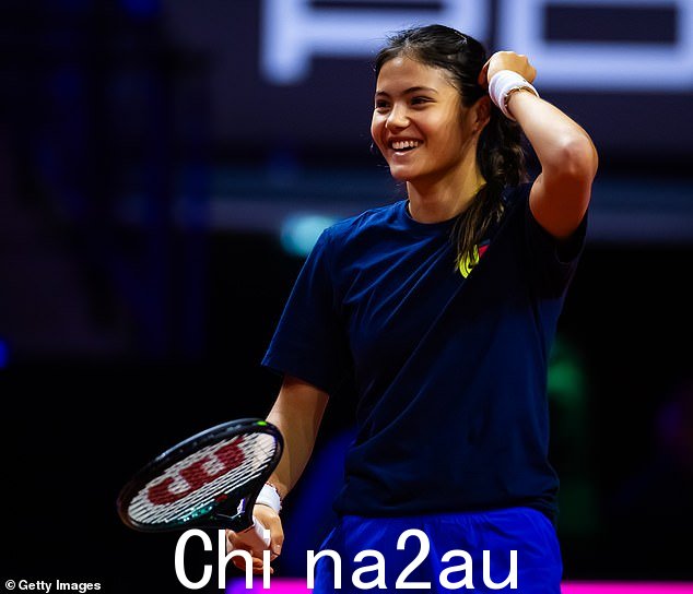 这位年仅 21 岁的网球明星的财富从 667,000 英镑飙升至 1020 万英镑。照片摄于今天 2024 年斯图加特保时捷网球大奖赛第三天