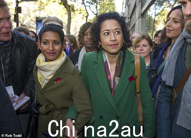 Munchetty 女士在伦敦法庭期间支持 Ahmed 女士