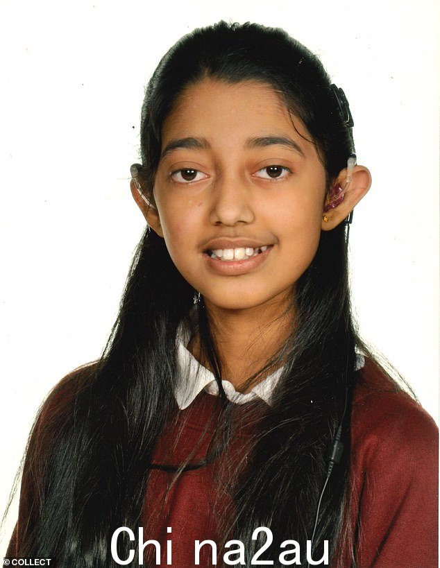Sudiksha Thirumalesh 12 岁时的学校照片