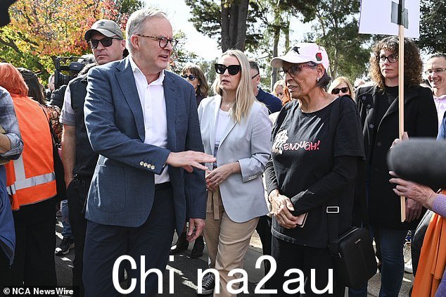 Albanese 先生和 Haydon 女士出席了堪培拉的集会——这是周日全国各地示威活动的几个地点之一