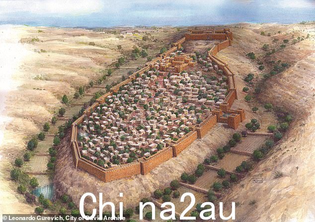 第一圣殿时期城市防御工事的插图,建于乌西雅王时代,大约公元前 783 年至 742 年