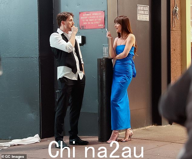 拍摄时二人看起来精神很好