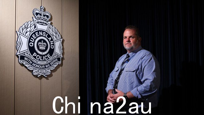 昆士兰警方周三下午,侦探督察凯文·戈恩(Kevin Goan)谈到了这一事件。图片:Brendan Radke / 澳大利亚新闻集团