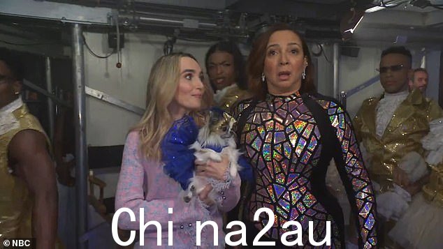 SNL 演员 Chloe Fineman 打断了鲁道夫的歌曲,并询问喜剧演员狗妈妈是否包含在假期中