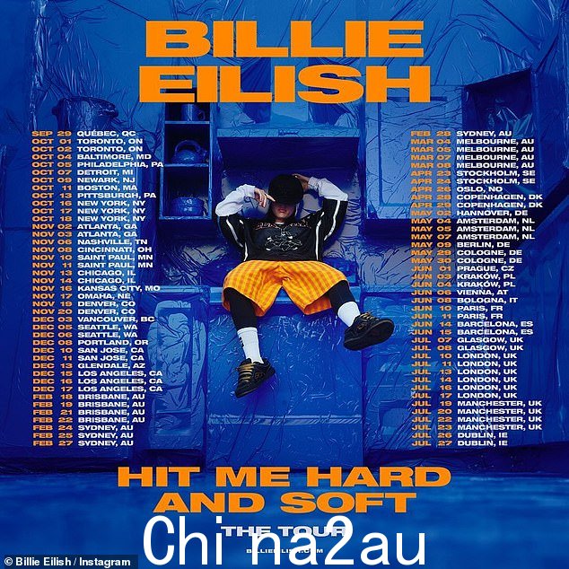同时,Billie 无疑一直在为新专辑做好准备,上个月她还宣布了新的世界巡演,以宣传《Hit Me Hard and Soft》