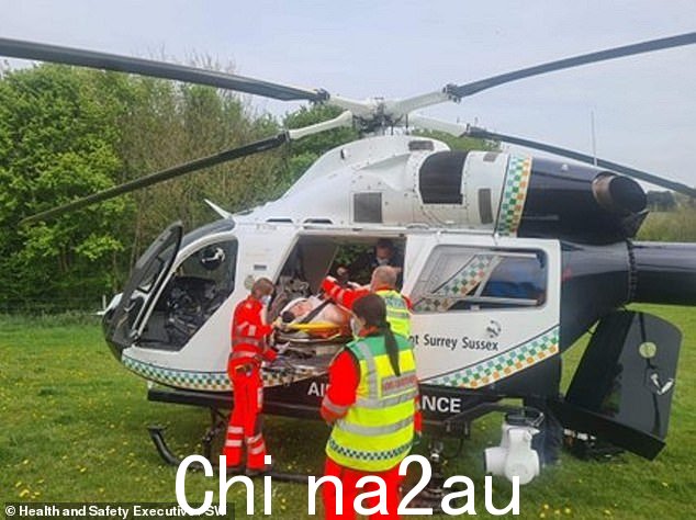事故发生后,这位 28 岁的农民臀部和脚踝骨折,被空运到医院,他的雇主被罚款 36,000 英镑,外加法律费用