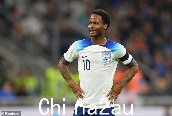 足球 -欧洲国家联赛 - C 组 - 意大利 v 英格兰 - 圣西罗，意大利米兰 - 2022 年 9 月 23 日，英格兰球员拉希姆·斯特林做出反应 REUTERS/Daniele Mascolo