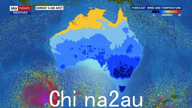 预计霜冻天气将持续到周日。图片:澳大利亚天空新闻