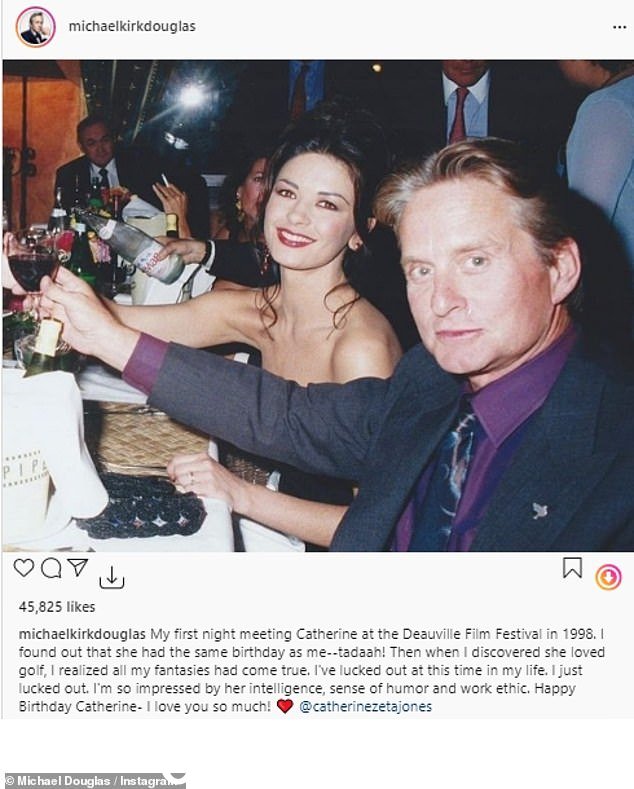 Michael 为他的妻子分享了一篇甜蜜的帖子,同时分享了他们两人在 1990 年代的照片