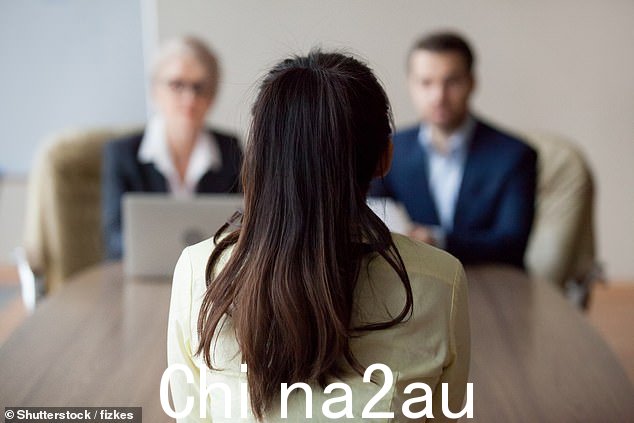 布里斯班一家保险公司的客户服务职位候选人在招聘经理以欢迎来到国家(库存图片)开始会议后感到困惑