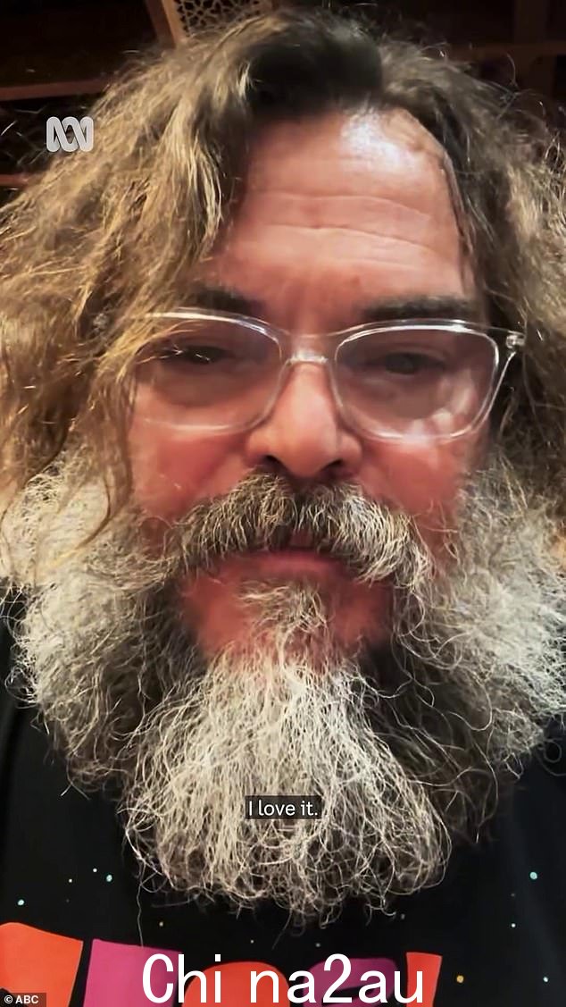 Jack Black 在澳大利亚学校学生邀请他观看他们表演 School Of Rock 后向他们发送了一条甜蜜的信息