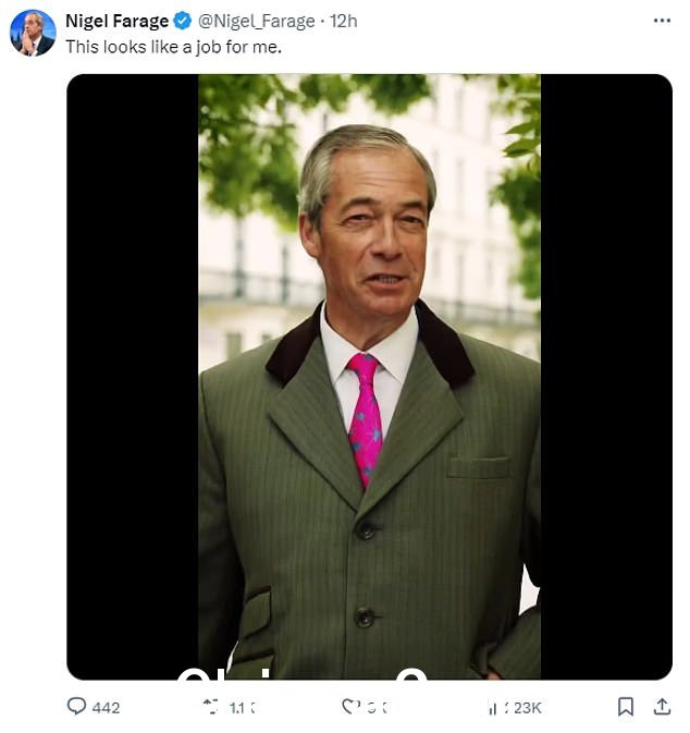 辩论结束后,法拉奇先生分享了一段自己在大选竞选活动中的视频,配以阿姆的歌曲《Without Me》