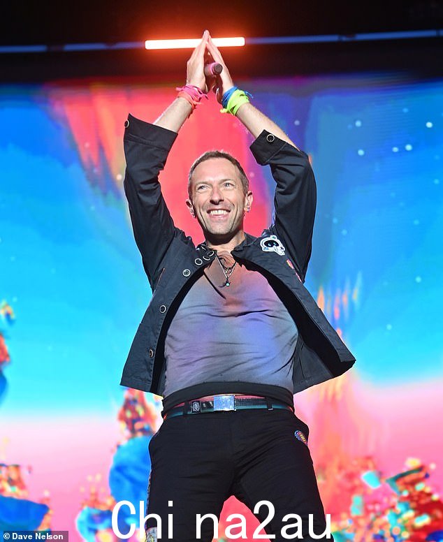 Coldplay 目前正在进行世界巡演希腊的最新站点。克里斯·马丁 (Chris Martin) 上图