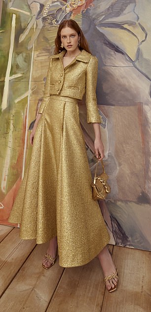 夹克,£1,190,裙子,£1,990,suzannah.com