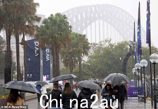 预计冬季第二周将有一股季节性冷锋穿过澳大利亚东南部,周三将向北推进至悉尼