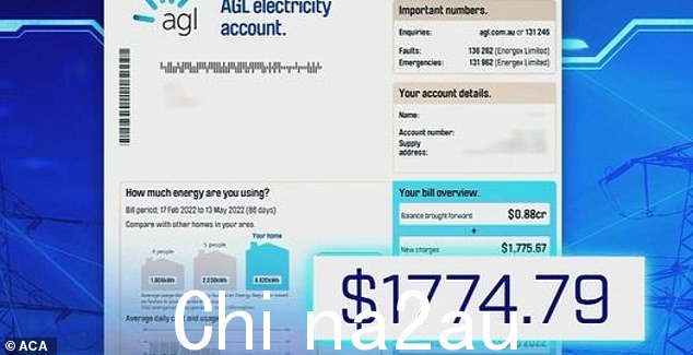 1,774.79 美元的账单(如图)令人震惊,但 Hill 家族随后收到了更高的账单