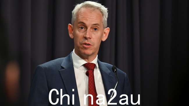 移民部长 Andrew Giles 已取消 AAT 恢复的至少 40 个签证。图片:NCA NewsWire / Martin Ollman