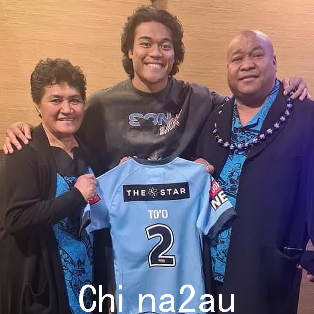 NSW State of Origin 球星 Brian To'o(如图中)使用新南威尔士州蓝调队之前的比赛付款为父母在悉尼买了一套房子