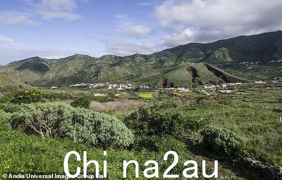西班牙、加那利群岛、特内里费岛、加拉奇科:埃尔帕尔马村在特诺乡村公园。 (摄影:Benard E/Andia/Universal Images Group,来自 Getty Images)
