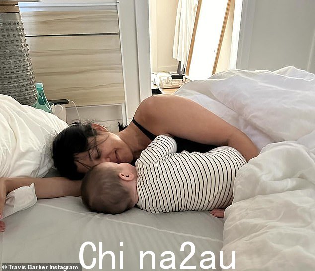 考特尼和巴克在五个月前迎来了他们的第一个孩子,儿子洛基