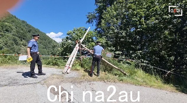 参加意大利阿尔卑斯山惨案现场的宪兵