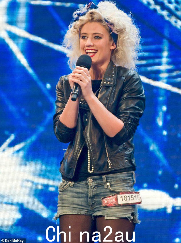Waissel 在 X Factor 上的照片,她是第七系列赛中第十位被淘汰的参赛者
