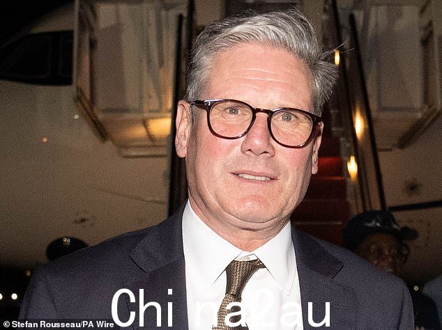 总理基尔·斯塔默爵士昨晚抵达华盛顿特区附近的安德鲁斯联合基地