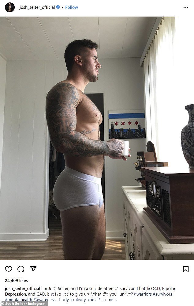 尽管塞特表面上看起来是一个自信、有魅力的男人,但她的心理健康状况也很糟糕:她因抑郁和焦虑而瘫痪,甚至一度试图自杀,正如她在 Instagram 帖子中透露的那样