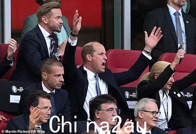 威廉王子将于明天前往柏林参加英格兰 2024 年欧洲杯决赛,上周六在杜塞尔多夫观看三狮军团在四分之一决赛中点球击败瑞士队