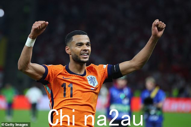 科迪·加克波 (Cody Gakpo) 代表荷兰队的表现点亮了 2024 年欧洲杯,攻入三个进球