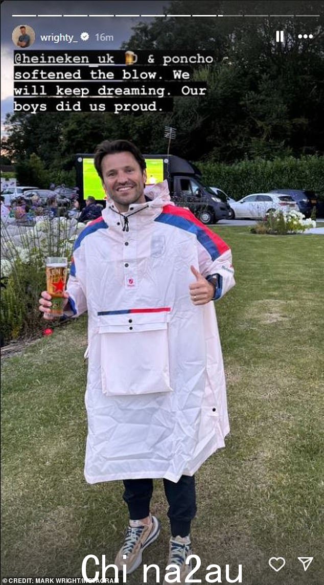 马克·赖特 (Mark Wright) 在 Instagram 上祝贺三狮军团,尽管他们惨败
