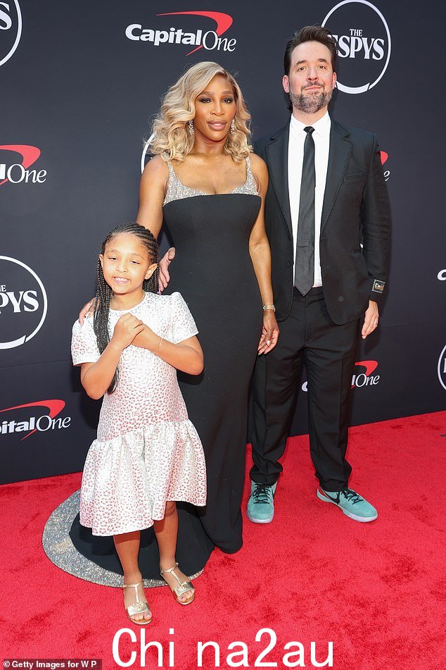 塞雷娜·威廉姆斯 (Serena Williams) 41 岁的丈夫亚历克西斯·奥哈尼安 (Alexis Ohanian) 被诊断出患有莱姆病,这让他在 7 月 11 日与六岁的女儿奥林匹亚 (Olympia) 出席 ESPY 时感到有点震惊。” class=