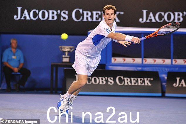 Andy Murray(如图)在 2010 年男单比赛中,Jacob's Creek 是赞助商