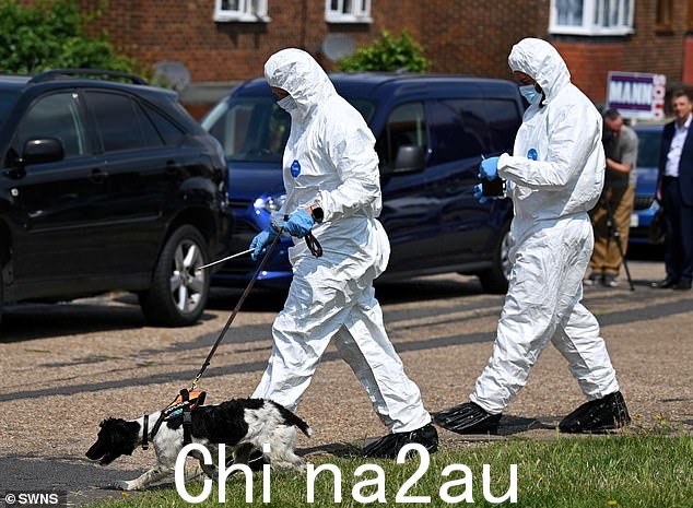 法医人员已前往罗切斯特附近的一处地点,在那里找到了一些刀具