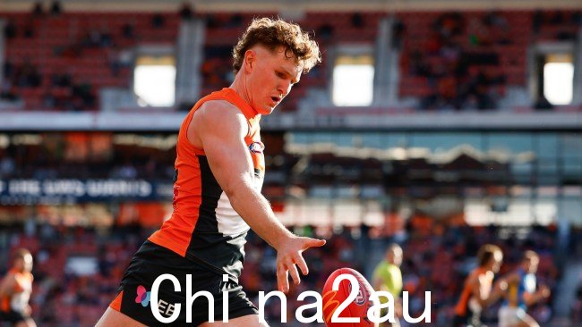 GWS 巨人队球员汤姆·格林受到联盟谴责。图片:Dylan Burns/AFL 照片来自 Getty Images