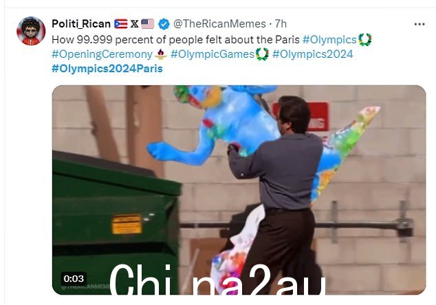 评论家将这场长达四小时的演出称为“有史以来最糟糕的”,唯一预计的是巴黎开幕式会受到社交媒体的残酷评论