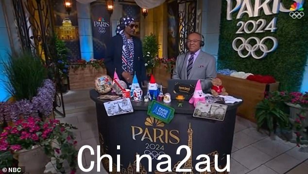 Snoop Dogg 在法国七人制橄榄球赛获胜后作为 NBC 橄榄球分析师进行了一次有趣的表演