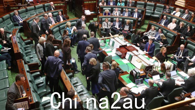 联盟议员在周四立法议会质询期间举行了罢工。图片:NewsWire/David Crosling