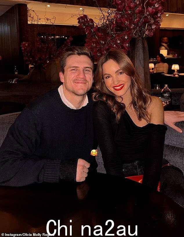 Olivia 分享了她的新男友、墨尔本顾问 Hugo 的一些罕见照片,他们享受了一个优雅的约会之夜来庆祝他的生日