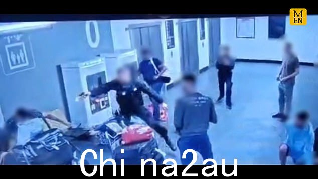 闭路电视录像开始于三名警察试图逮捕法希尔,因为他使用停车场售票机