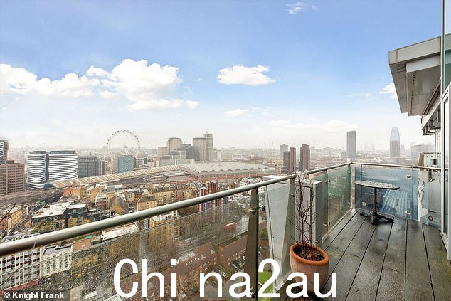 阳台可欣赏伦敦天际线的壮丽景色,包括伦敦眼
