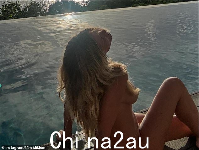 这是在海蒂与丈夫汤姆·考利茨 (Tom Kaulitz) 赤裸上身、穿着小泳衣裤在海滩上之后发生的