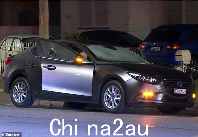 该男子随后向一辆汽车开枪(如图),击中一名坐在车内的 55 岁男子的颈部