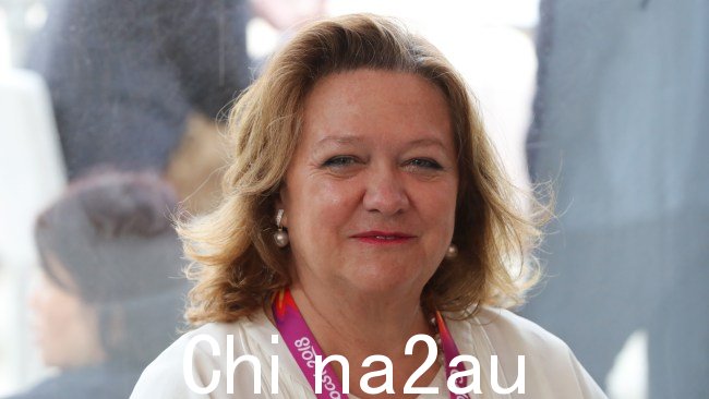 Rinehart 女士说,如果没有采矿业缴纳的税收达数十亿美元。图片:Nigel Hallett/澳大利亚新闻集团